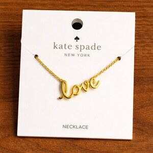 -NWOT Kate Spade “LOVE” Necklace – Dainty, Elegant & Timeless